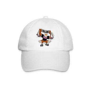 Engländer Adler - Baseballkappe - Weiß/Weiß - Vorne