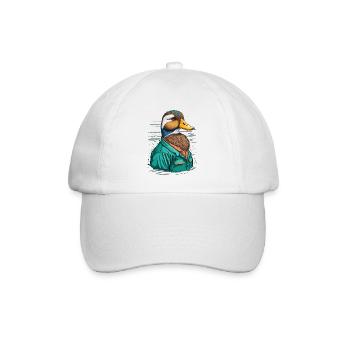 Herzog mit Kleidung - Baseballkappe - Weiß/Weiß - Vorne