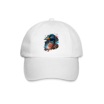 Jäger Ente - Baseballkappe - Weiß/Weiß - Vorne