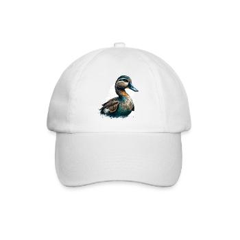 Meine Ente ist deine Ente - Baseballkappe - Weiß/Weiß - Vorne