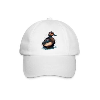 Schöne Ente - Baseballkappe - Weiß/Weiß - Vorne