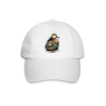 Ente für Entenliebhaber - Baseballkappe - Weiß/Weiß - Vorne
