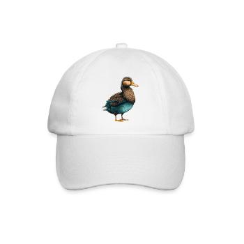 Enten sind Vögel - Baseballkappe - Weiß/Weiß - Vorne