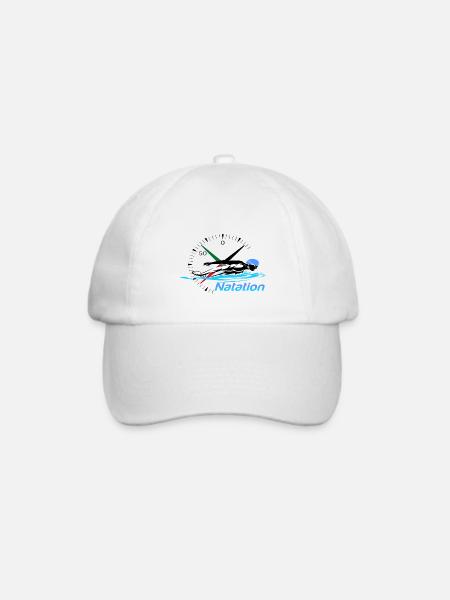 Schwimmen - Baseballkappe - Weiß/Weiß