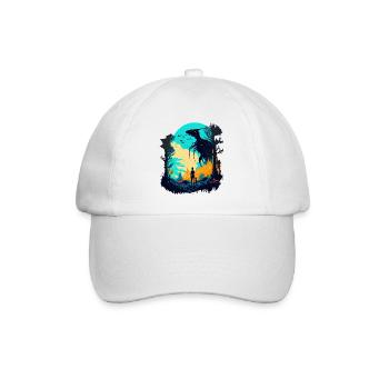 Rebellischer Alien - Baseballkappe - Weiß/Weiß - Vorne