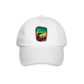 Mein Kunstwerk - Baseballkappe - Weiß/Weiß - Vorne