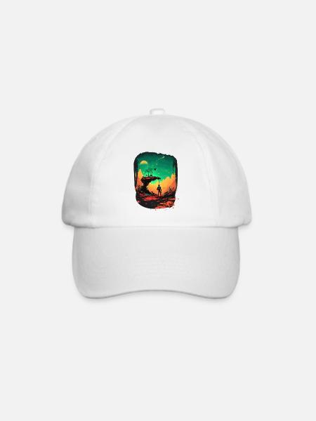 Mein Kunstwerk - Baseballkappe - Weiß/Weiß
