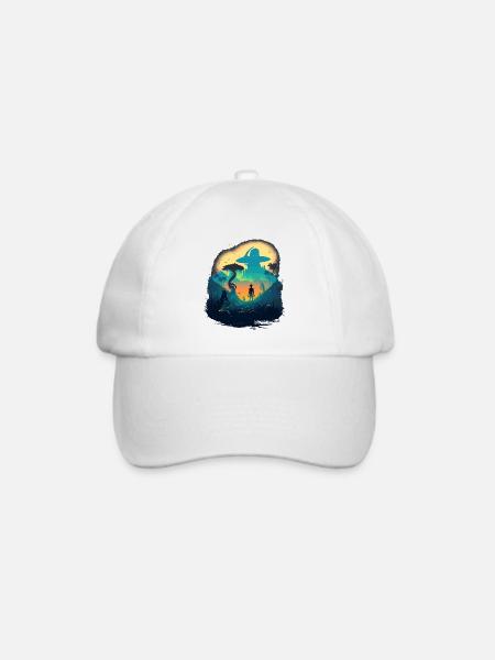 Außerirdisch - Baseballkappe - Weiß/Weiß