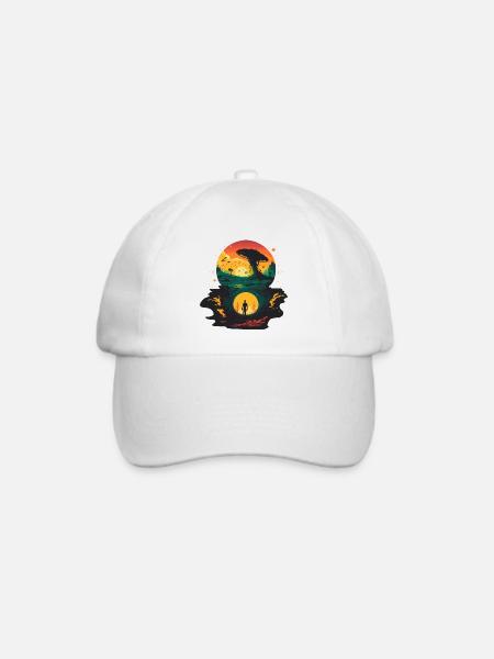 Alien-Portal - Baseballkappe - Weiß/Weiß
