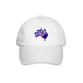 Happy Australia Day - Baseballkappe - Weiß/Weiß - Vorne