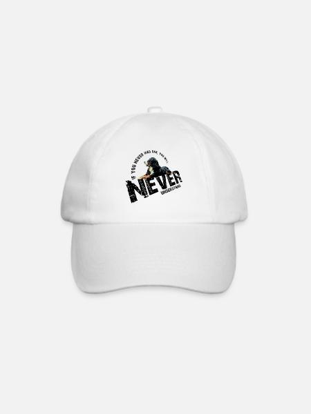 Berner Sennenhund - Baseballkappe - Weiß/Weiß
