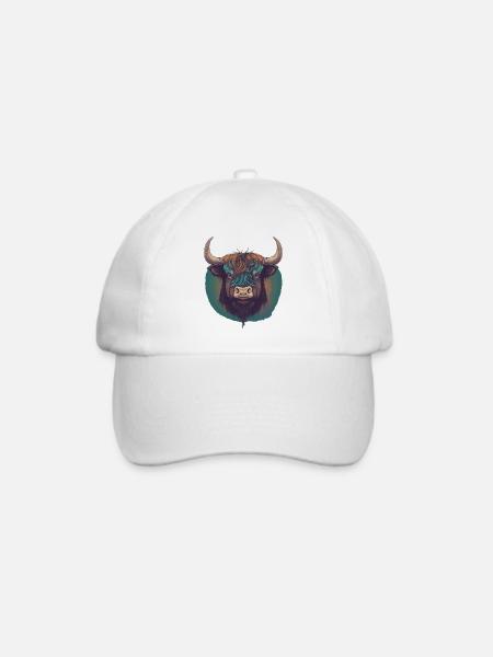 Tibetischer Yak - Baseballkappe - Weiß/Weiß