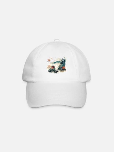Wunderschönes Kunstwerk - Baseballkappe - Weiß/Weiß