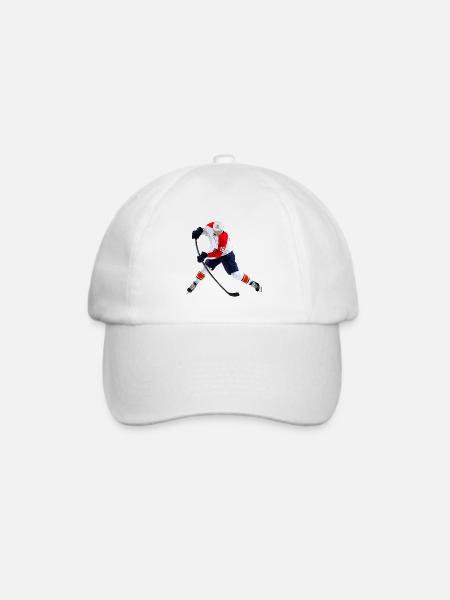 Eishockey - Baseballkappe - Weiß/Weiß