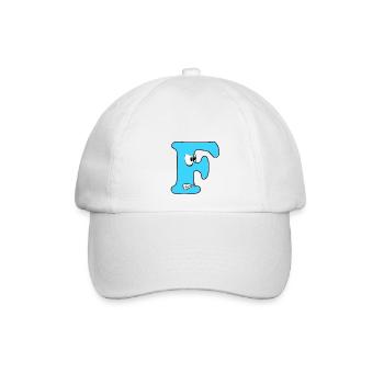 F - Baseballkappe - Weiß/Weiß - Vorne