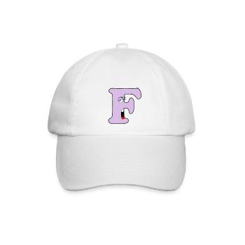 F - Baseballkappe - Weiß/Weiß - Vorne
