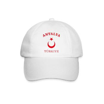 ANTALYA - Türkei - Türkiye - Baseballkappe - Weiß/Weiß - Vorne