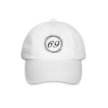 69 - Baseballkappe - Weiß/Weiß - Vorne
