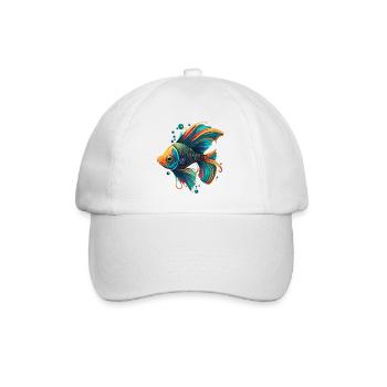 Goldfisch - Baseballkappe - Weiß/Weiß - Vorne