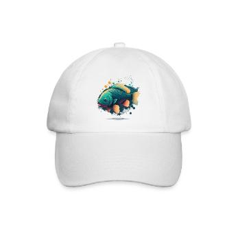 Fischig - Baseballkappe - Weiß/Weiß - Vorne