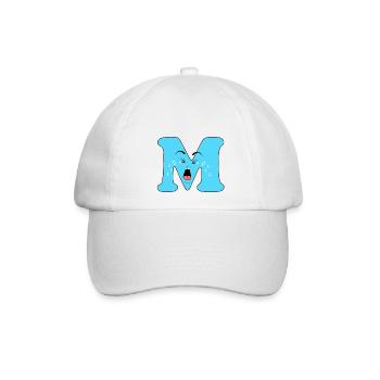 M - Baseballkappe - Weiß/Weiß - Vorne