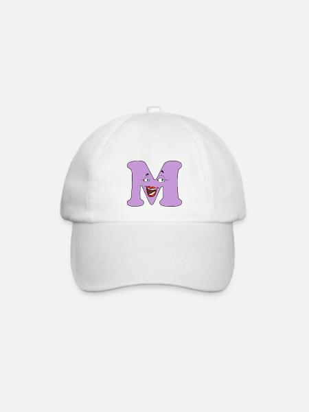 M - Baseballkappe - Weiß/Weiß