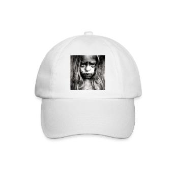 girl, girls, girl problems, baby girl - Baseballkappe - Weiß/Weiß - Vorne
