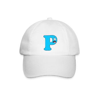 P - Baseballkappe - Weiß/Weiß - Vorne