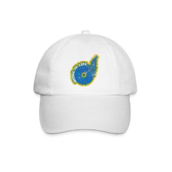Music is life - Baseballkappe - Weiß/Weiß - Vorne
