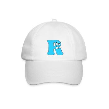 R - Baseballkappe - Weiß/Weiß - Vorne