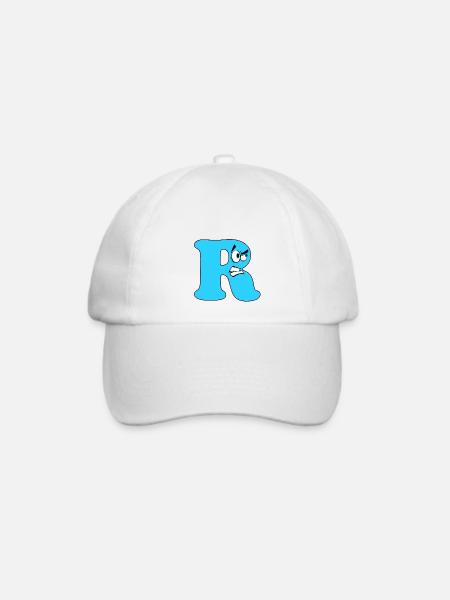 R - Baseballkappe - Weiß/Weiß