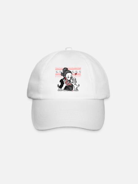 Hundemutti Hundemama Weihnachten - Baseballkappe - Weiß/Weiß