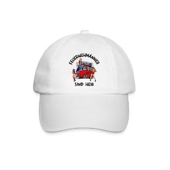 Feuerwehr Brandschutz Lebensretter Statement - Baseballkappe - Weiß/Weiß - Vorne