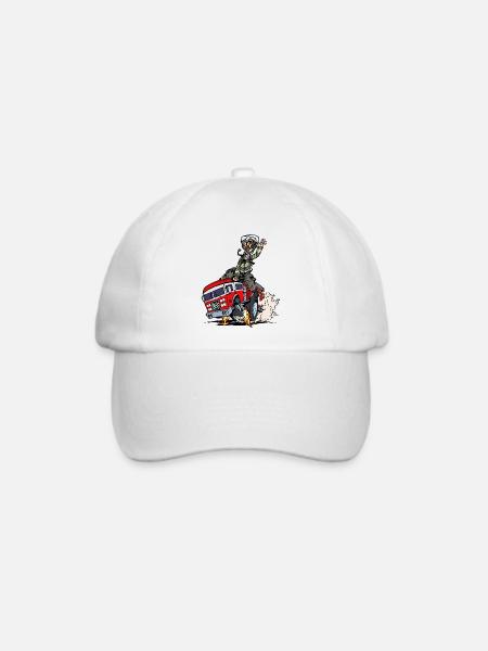 Feuerwehr Brandschutz Feuerwehrauto Lebensretter - Baseballkappe - Weiß/Weiß