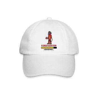 Feuerwehr Feuerwehrschlauch Statement Lebensretter - Baseballkappe - Weiß/Weiß - Vorne