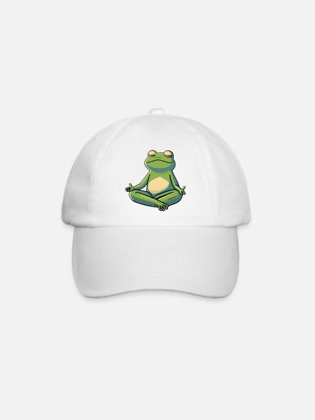 Süßer Frosch - Baseballkappe - Weiß/Weiß