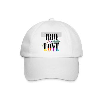 True Love forever - Baseballkappe - Weiß/Weiß - Vorne
