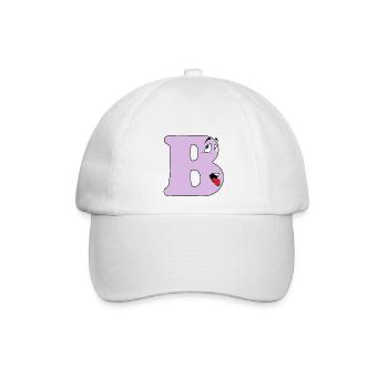 B - Baseballkappe - Weiß/Weiß - Vorne