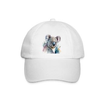 Koala Aquarell - Baseballkappe - Weiß/Weiß - Vorne