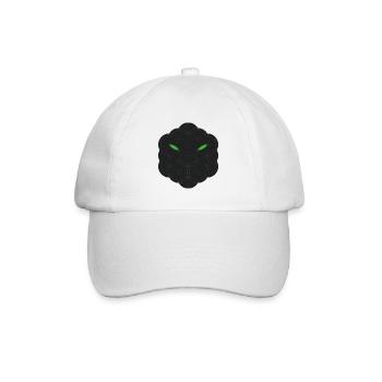 Sacred Jaguar - Jaguar Gesicht des Lebens / Dunkel. - Baseballkappe - Weiß/Weiß - Vorne