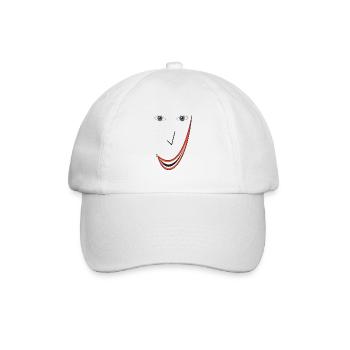 Feines Lächeln B03. - Baseballkappe - Weiß/Weiß - Vorne
