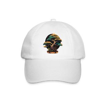 Attraktiver Bonsai - Baseballkappe - Weiß/Weiß - Vorne