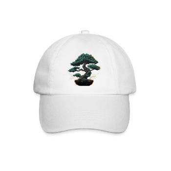 Polierter Bonsai-Baum - Baseballkappe - Weiß/Weiß - Vorne
