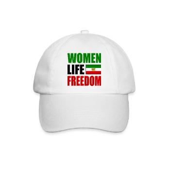 Women life freedom - Baseballkappe - Weiß/Weiß - Vorne