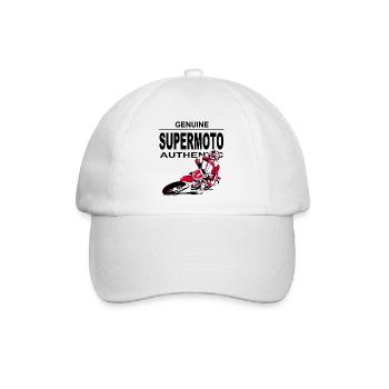 Supermoto - Baseballkappe - Weiß/Weiß - Vorne