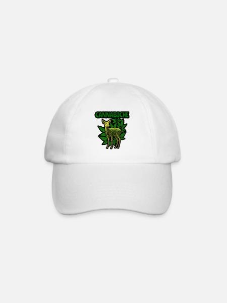 Cannabiche 02 - Baseballkappe - Weiß/Weiß