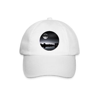 Mond - Baseballkappe - Weiß/Weiß - Vorne