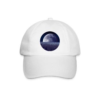 Mond - Baseballkappe - Weiß/Weiß - Vorne