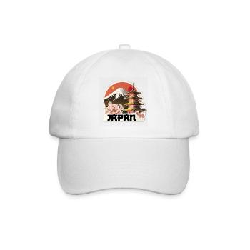 Japan - Baseballkappe - Weiß/Weiß - Vorne