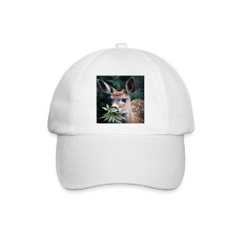 Cannabiche 07 ohne Tippfehler - Baseballkappe - Weiß/Weiß - Vorne